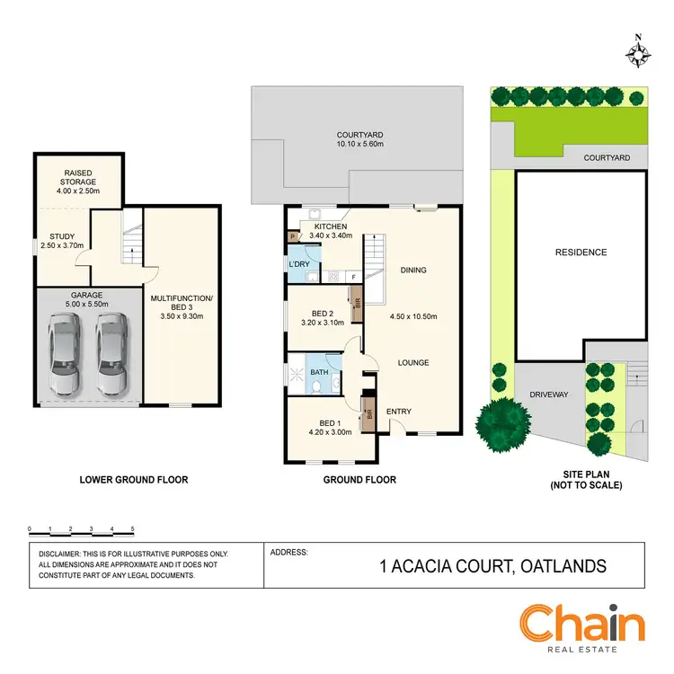 Floorplan of Homely townhouse listing, 1A Acacia Court, Oatlands NSW 2117