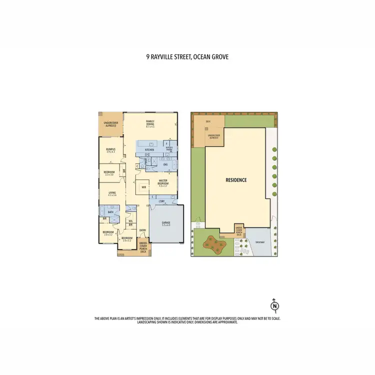 Floorplan of Homely house listing, 9 Rayville Street, Ocean Grove VIC 3226