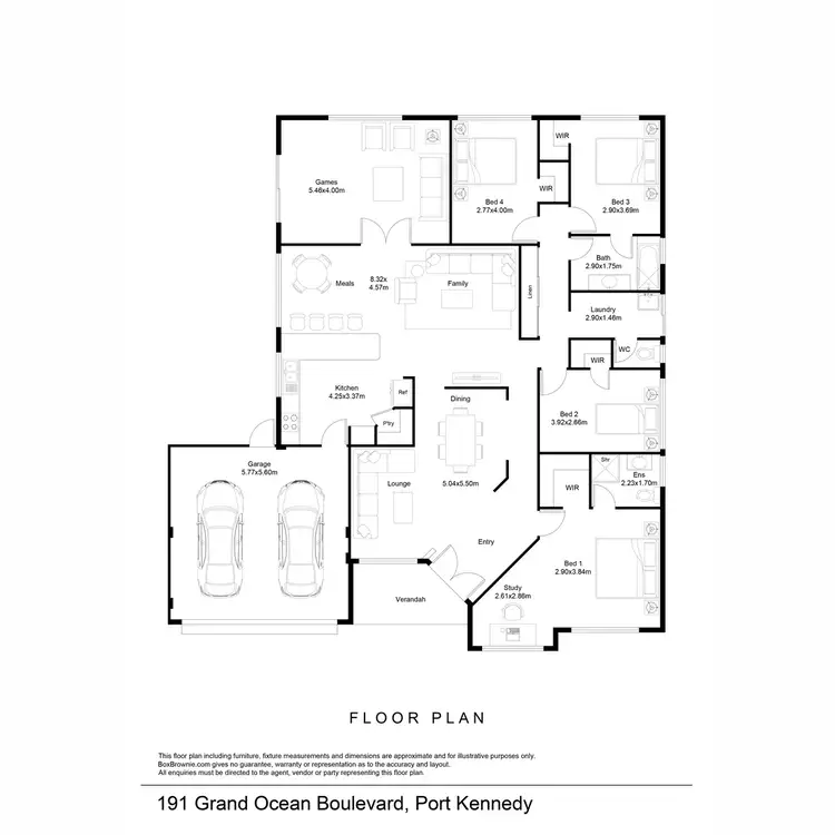 Floorplan of Homely house listing, 191 Grand Ocean Boulevard, Port Kennedy WA 6172