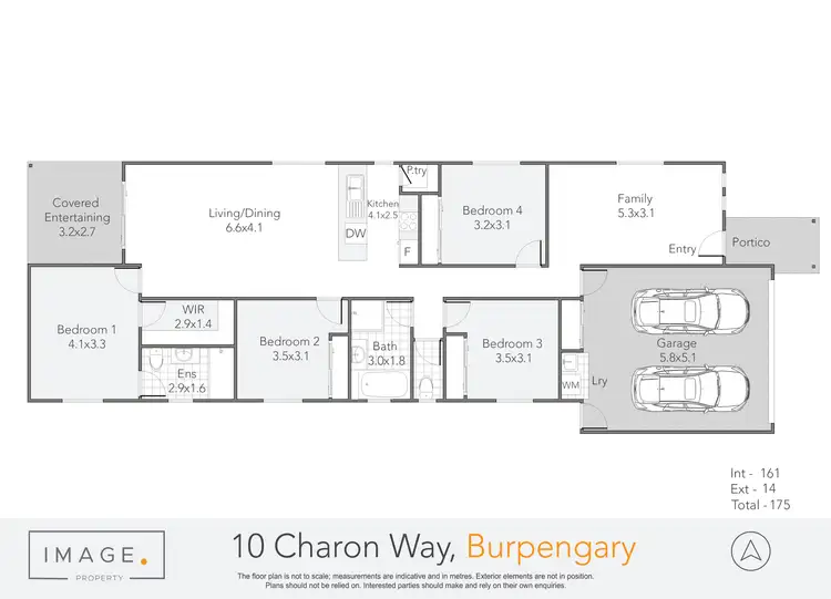Floorplan of Homely house listing, 10 Charon Way, Burpengary QLD 4505