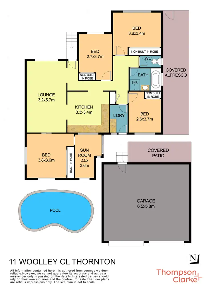 Floorplan of Homely house listing, 11 Woolley Close, Thornton NSW 2322