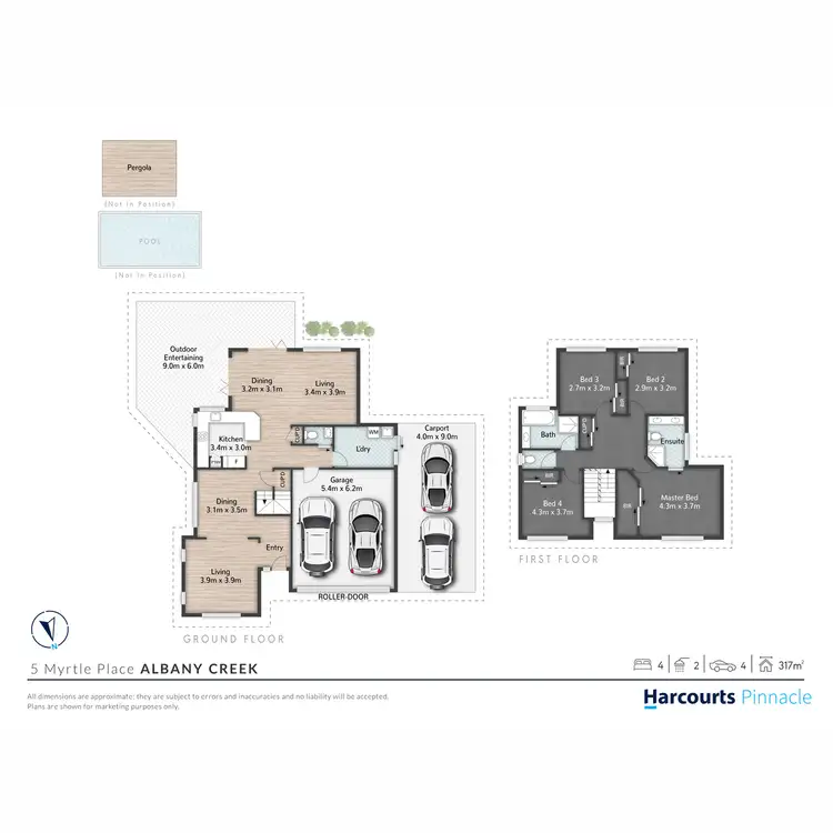 Floorplan of Homely house listing, 5 Myrtle Place, Albany Creek QLD 4035