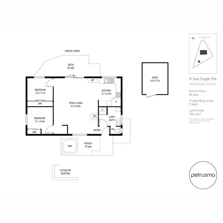 Floorplan of Homely house listing, 9 Sea Eagle Road, Primrose Sands TAS 7173