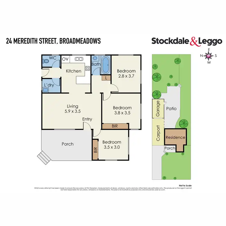 Floorplan of Homely house listing, 24 Meredith Street, Broadmeadows VIC 3047