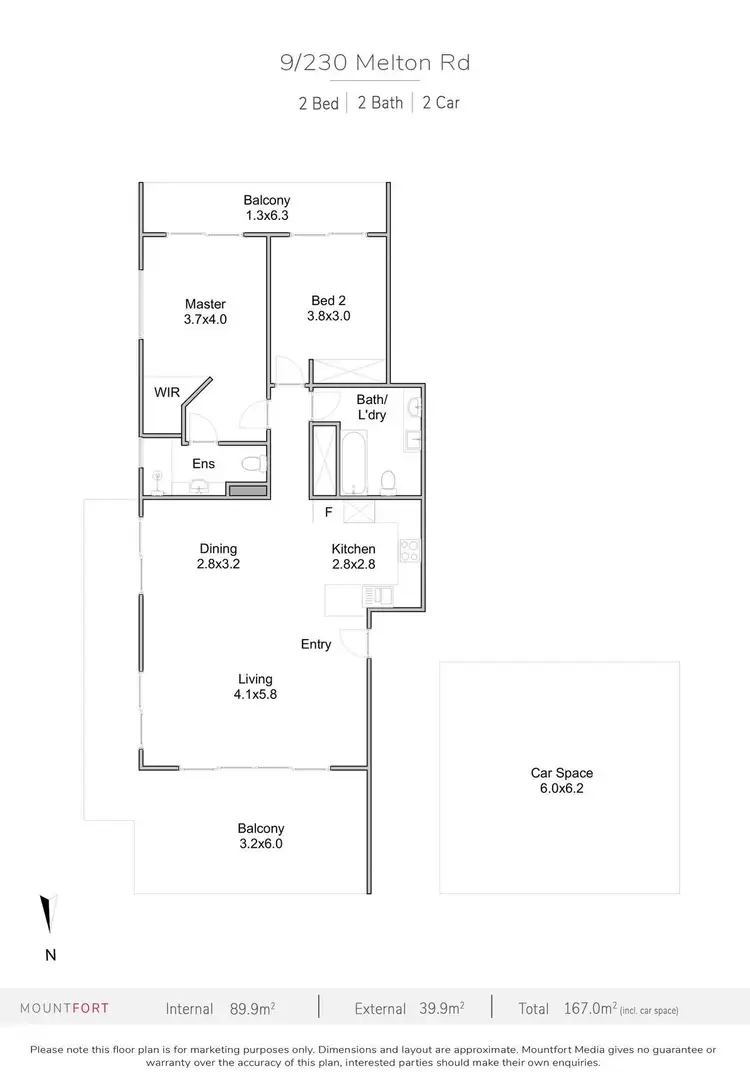 Floorplan of Homely apartment listing, 9/230 Melton Road, Nundah QLD 4012