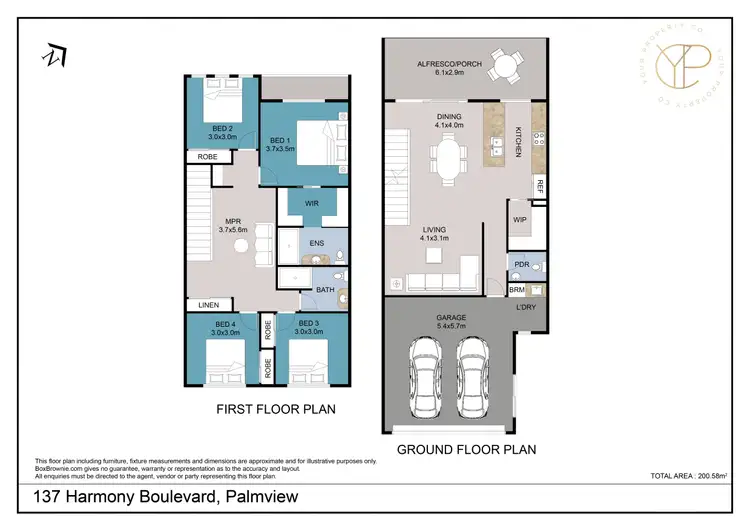 Floorplan of Homely house listing, 137 Harmony Boulevard, Palmview QLD 4553