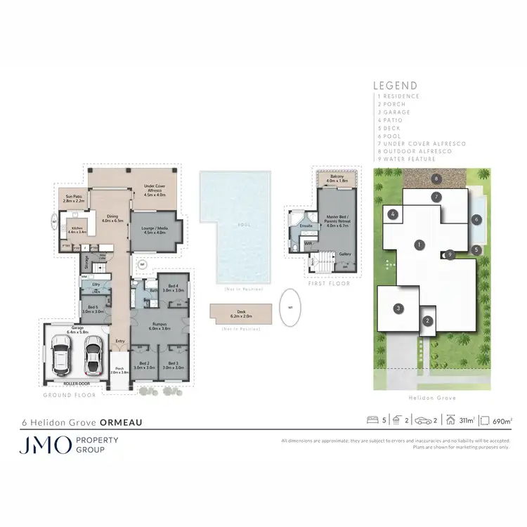 Floorplan of Homely house listing, 6 Helidon Grove, Ormeau QLD 4208