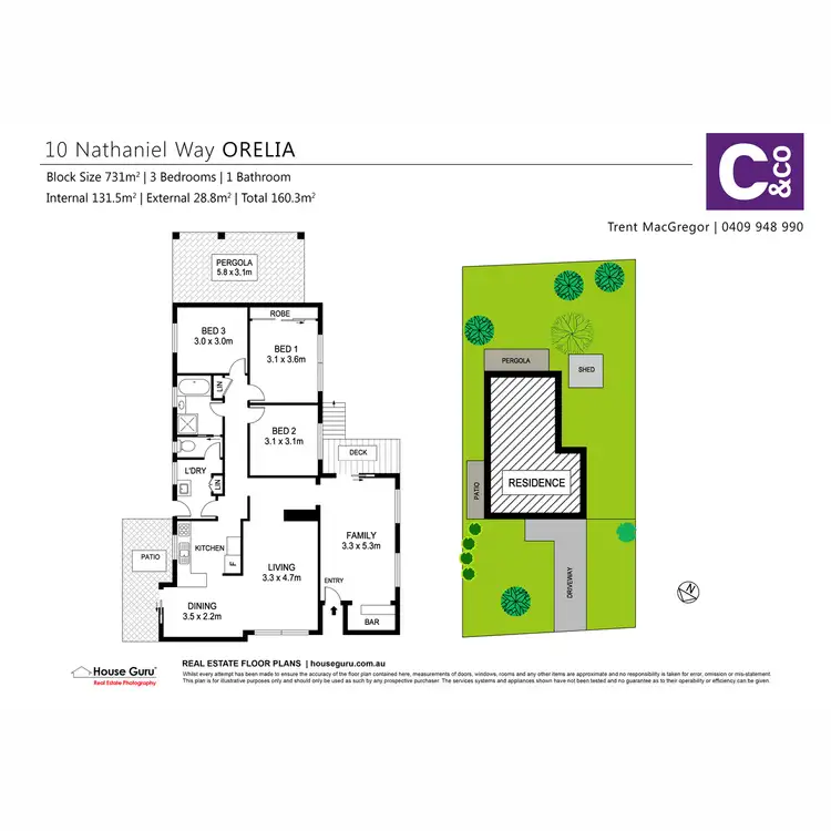Floorplan of Homely house listing, 10 Nathaniel Way, Orelia WA 6167