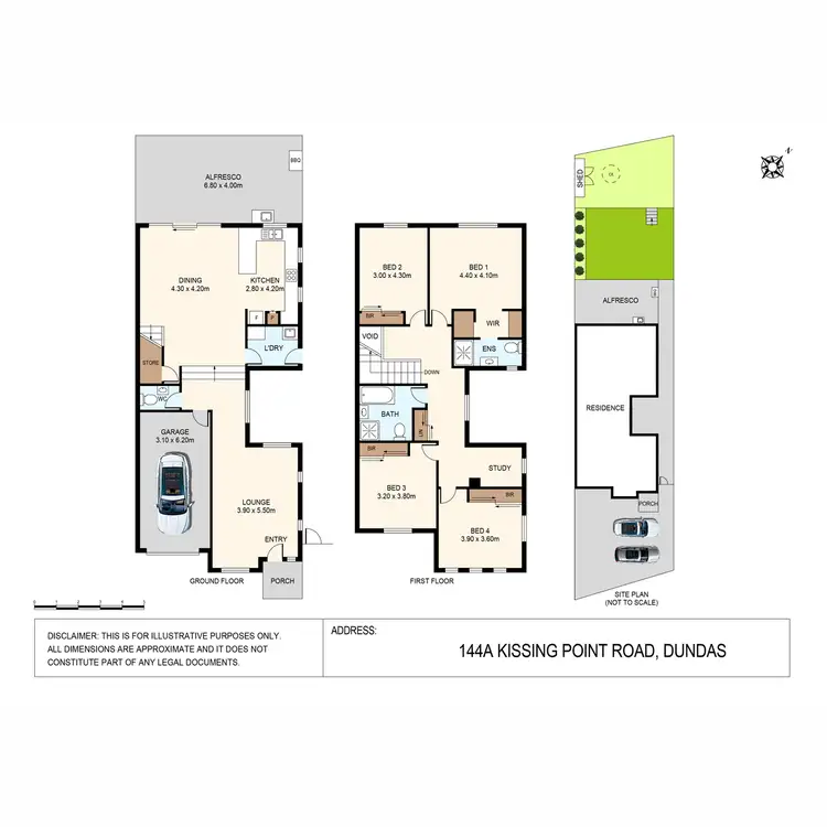 Floorplan of Homely semi-detached listing, 144A Kissing Point Road, Dundas NSW 2117
