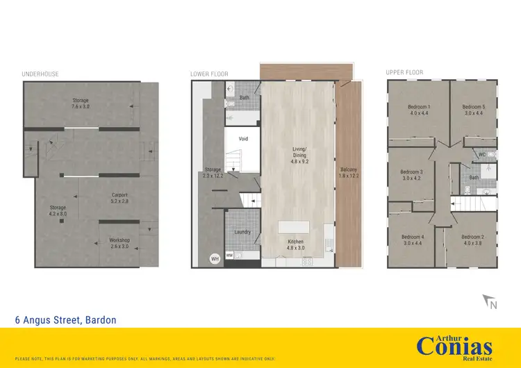 Floorplan of Homely house listing, 6 Angus Street, Bardon QLD 4065