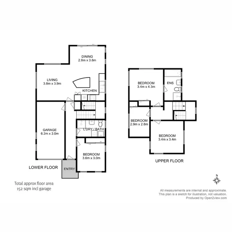 Floorplan of Homely townhouse listing, 5/42-44 Raynors Road, Midway Point TAS 7171