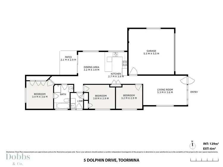 Floorplan of Homely house listing, 5 Dolphin Drive, Toormina NSW 2452
