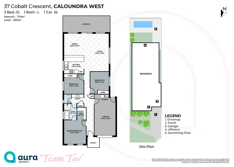 Floorplan of Homely house listing, 37 Cobalt Crescent, Caloundra West QLD 4551
