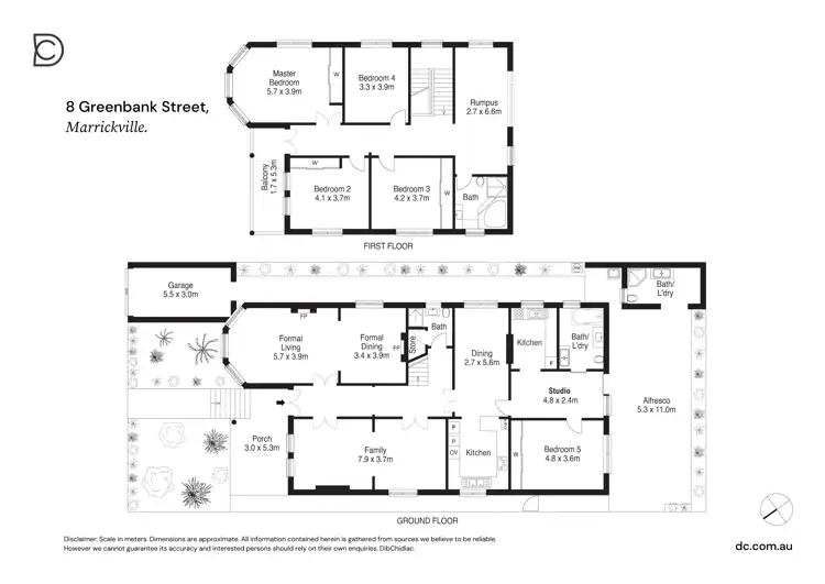 Floorplan of Homely house listing, 8 Greenbank Street, Marrickville NSW 2204