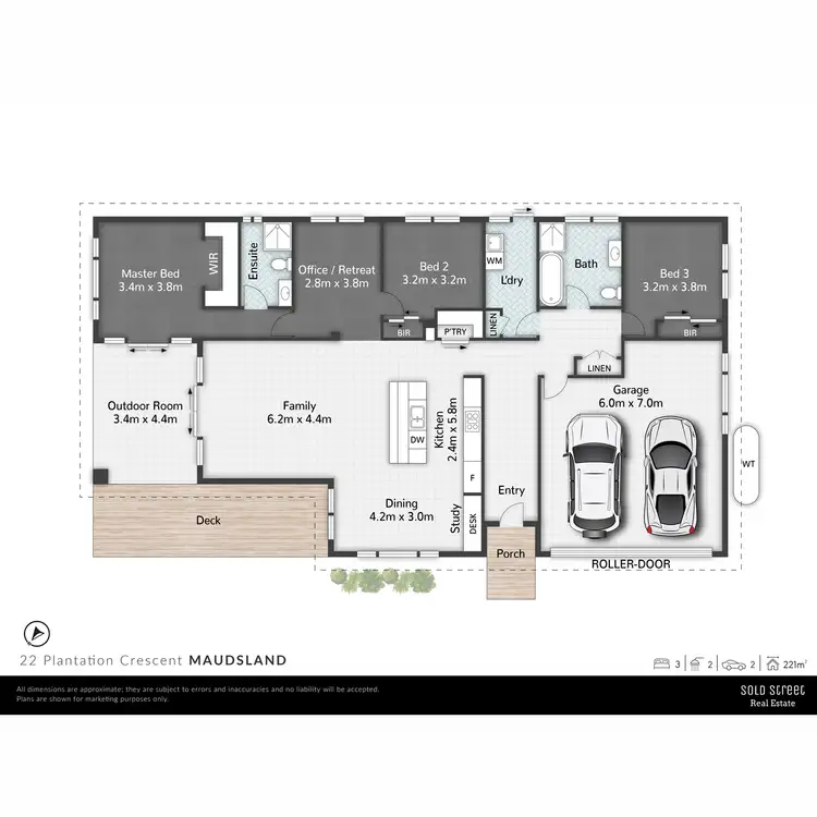 Floorplan of Homely house listing, 22 Plantation Crescent, Maudsland QLD 4210