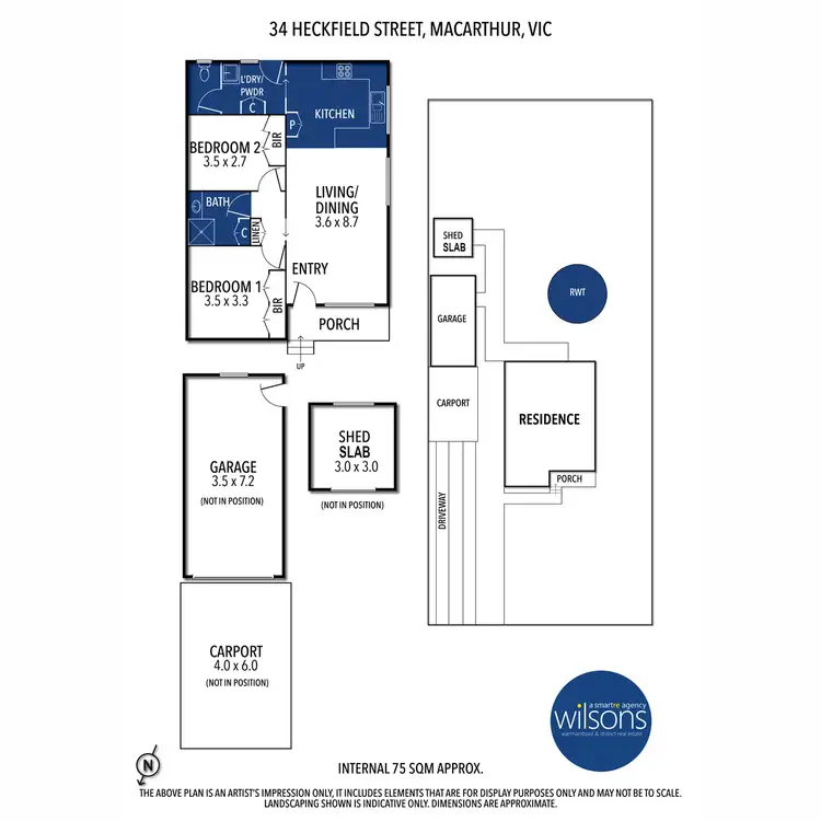 Floorplan of Homely house listing, 34 Heckfield Street, Macarthur VIC 3286