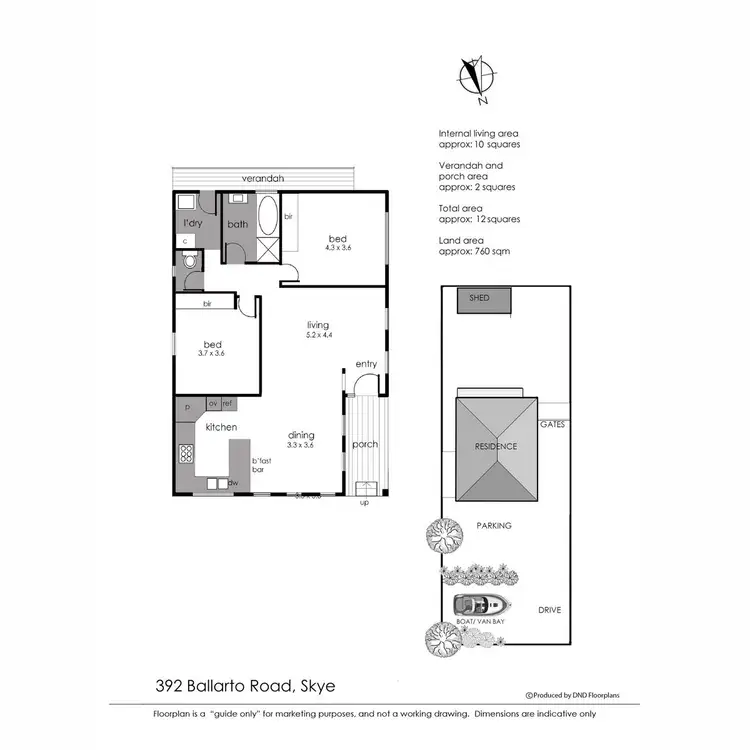Floorplan of Homely house listing, 392 Ballarto Road, Skye VIC 3977