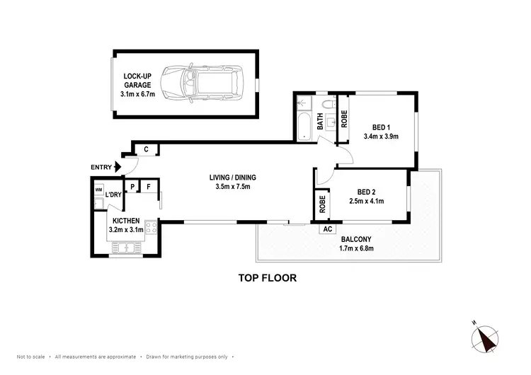 Floorplan of Homely unit listing, 10/8 Albert Street, Hornsby NSW 2077