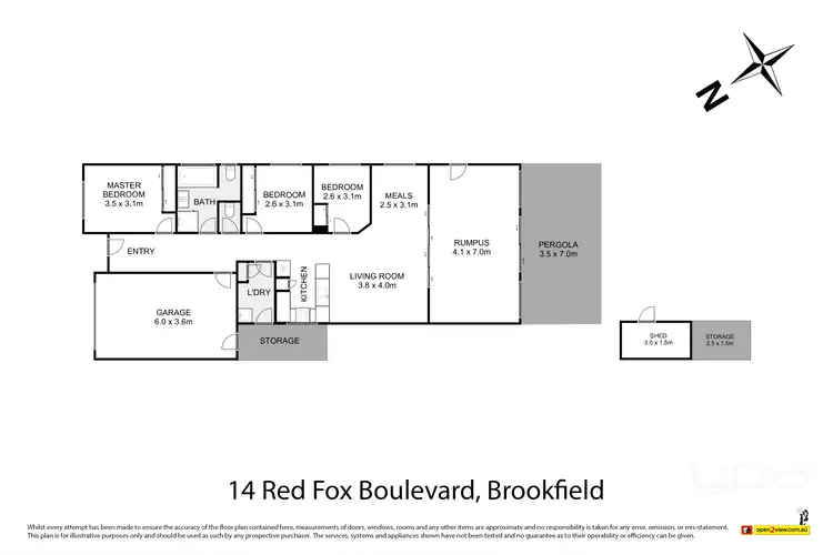 Floorplan of Homely house listing, 14 Red Fox Boulevard, Brookfield VIC 3338