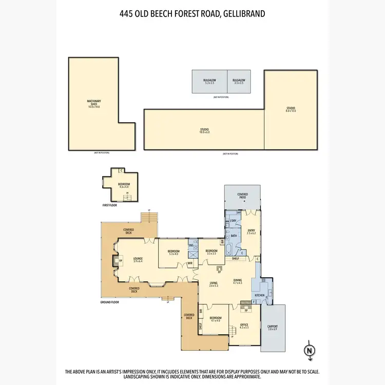 Floorplan of Homely rural property listing, 445 Old Beech Forest Road, Gellibrand VIC 3239
