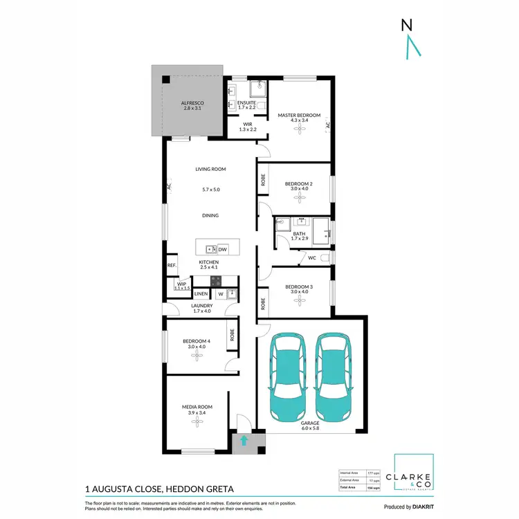 Floorplan of Homely house listing, 1 Augusta Close, Heddon Greta NSW 2321