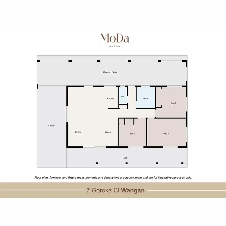 Floorplan of Homely house listing, 7 Goroka Close, Wangan QLD 4871