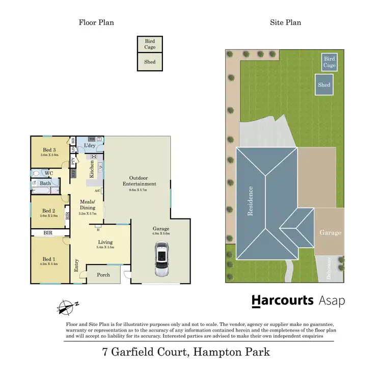 Floorplan of Homely house listing, 7 Garfield Court, Hampton Park VIC 3976