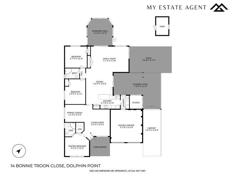 Floorplan of Homely house listing, 14 Bonnie Troon Close, Dolphin Point NSW 2539