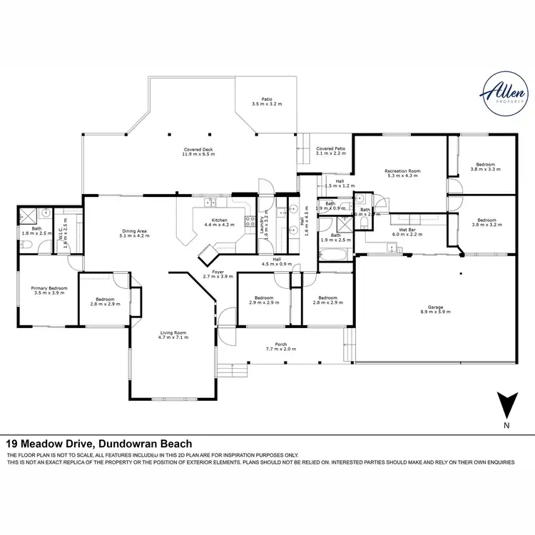 Floorplan of Homely house listing, 19 Meadow Drive, Dundowran Beach QLD 4655