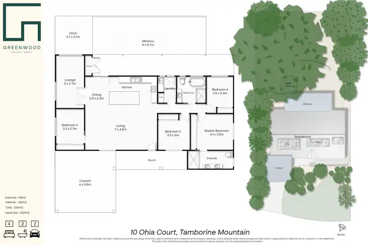 Floorplan of Homely house listing, 10 Ohia Court, Tamborine Mountain QLD 4272