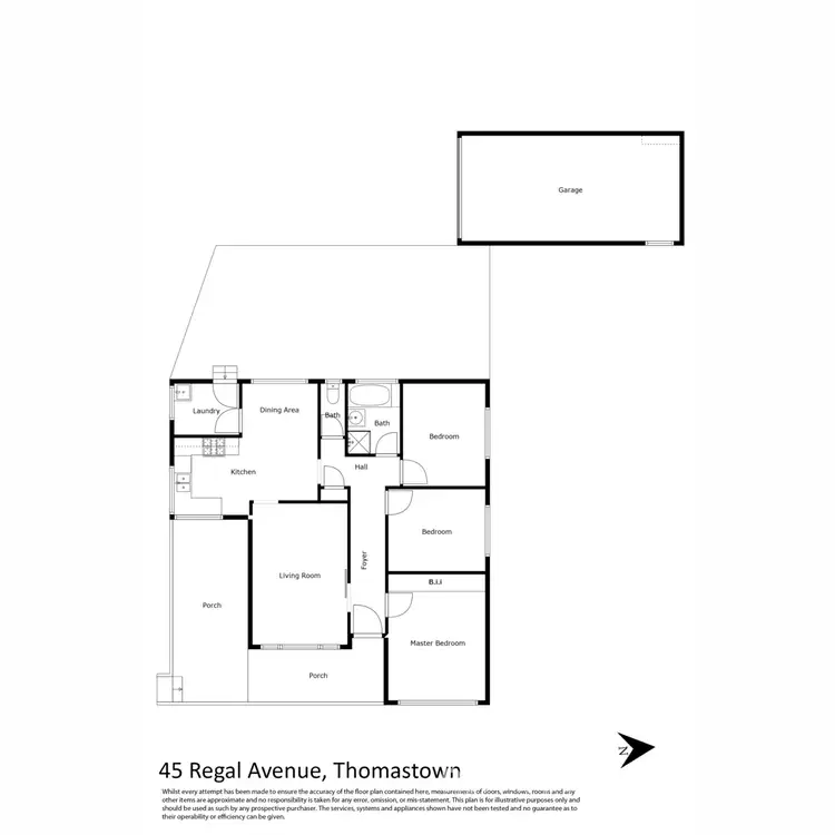 Floorplan of Homely house listing, 45 Regal Avenue, Thomastown VIC 3074