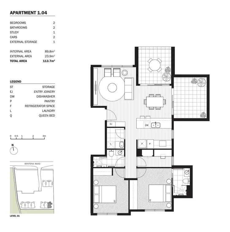 Floorplan of Homely apartment listing, 104/142 Bentons Road, Mount Martha VIC 3934
