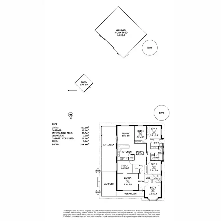 Floorplan of Homely house listing, 38 Randall Street, Mannum SA 5238