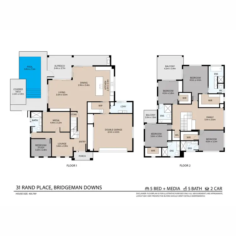 Floorplan of Homely house listing, 31 Rand Place, Bridgeman Downs QLD 4035
