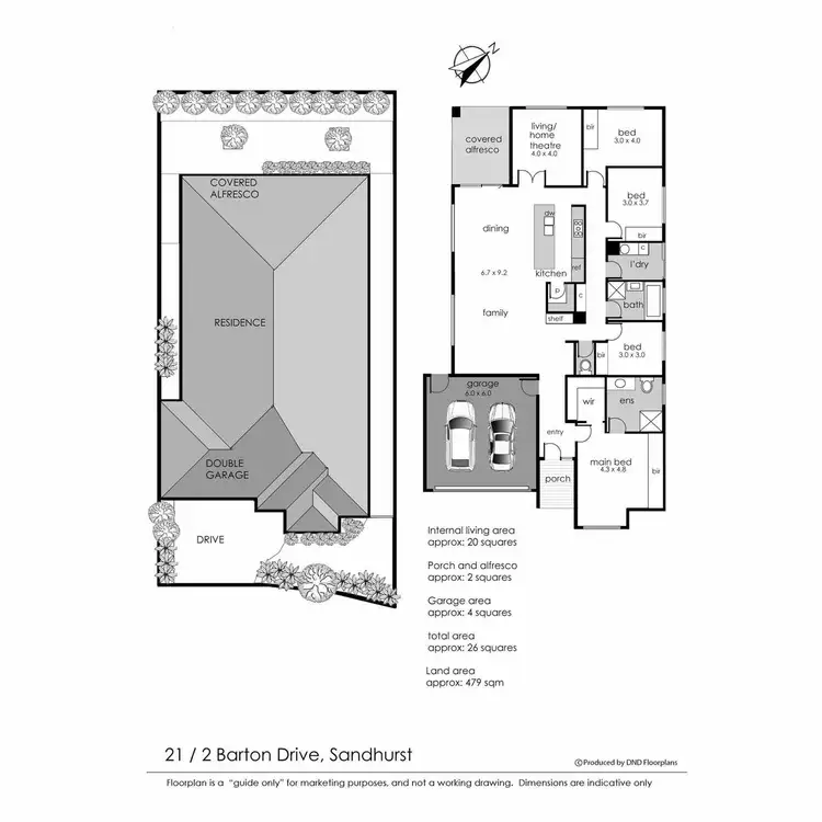 Floorplan of Homely house listing, 21/2 Barton Drive, Sandhurst VIC 3977