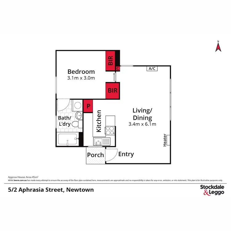Floorplan of Homely unit listing, 5/2 Aphrasia Street, Newtown VIC 3220