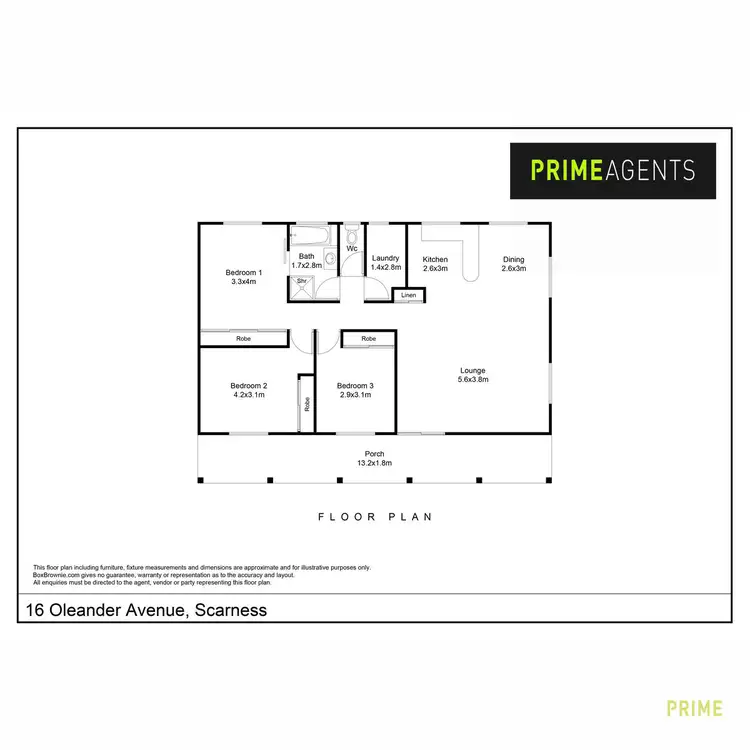 Floorplan of Homely house listing, 16 Oleander Avenue, Scarness QLD 4655