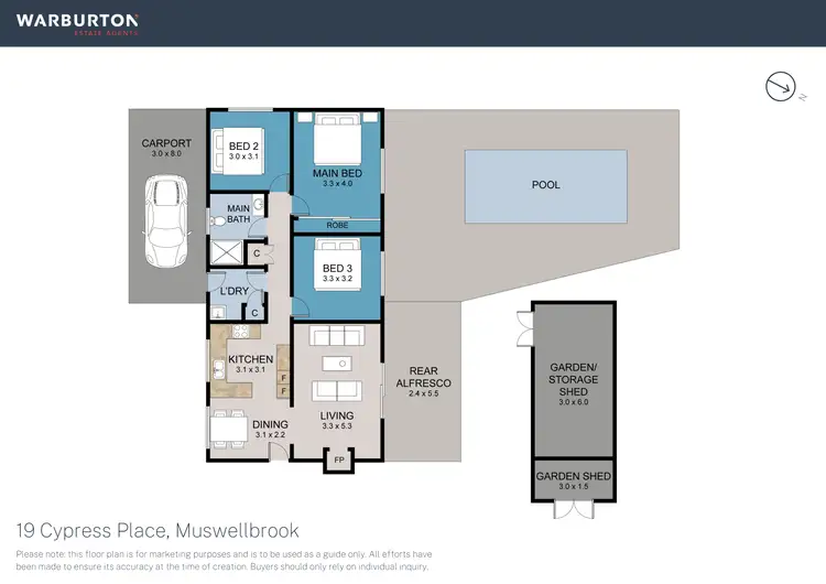 Floorplan of Homely house listing, 19 Cypress Place, Muswellbrook NSW 2333