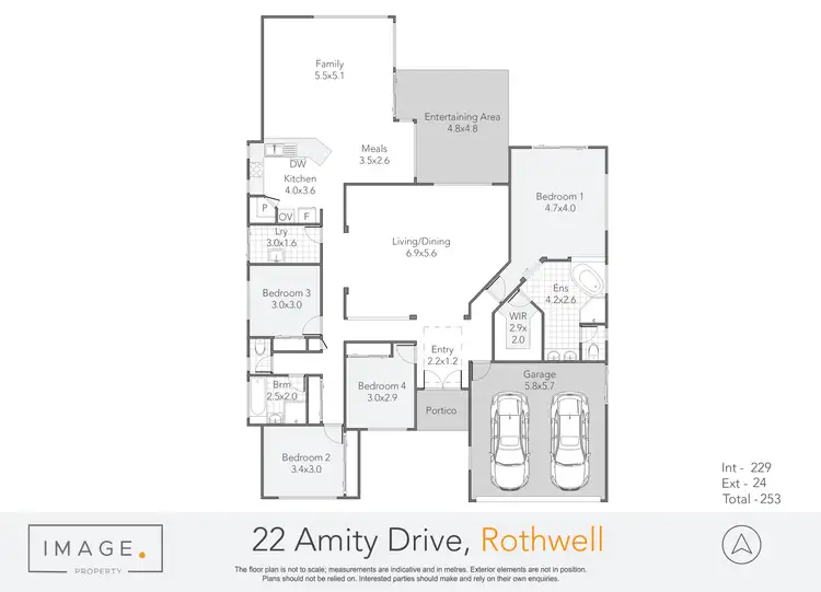 Floorplan of Homely house listing, 22 Amity Drive, Rothwell QLD 4022