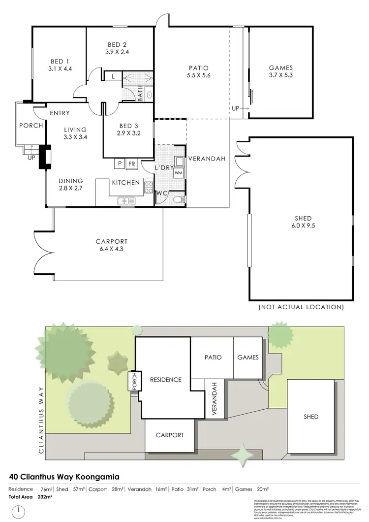 Floorplan of Homely house listing, 40 Clianthus Way, Koongamia WA 6056