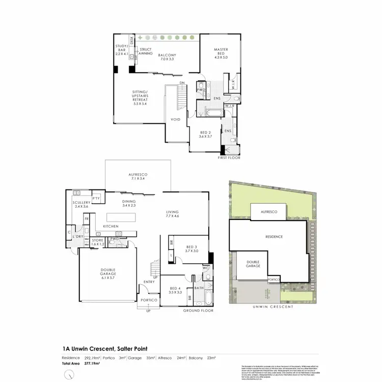 Floorplan of Homely house listing, 1A Unwin Crescent, Salter Point WA 6152