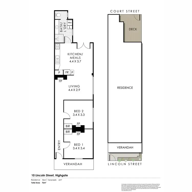 Floorplan of Homely house listing, 10 Lincoln Street, Highgate WA 6003