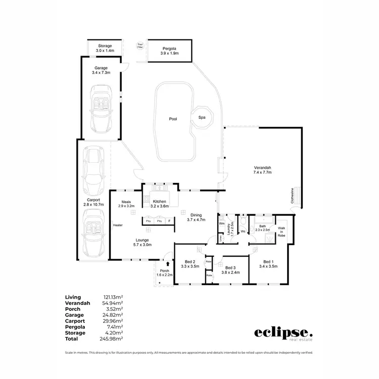 Floorplan of Homely house listing, 16 Osborne Avenue, Salisbury Plain SA 5109
