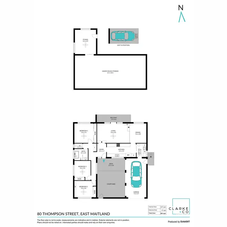 Floorplan of Homely house listing, 80 Thompson Street, East Maitland NSW 2323