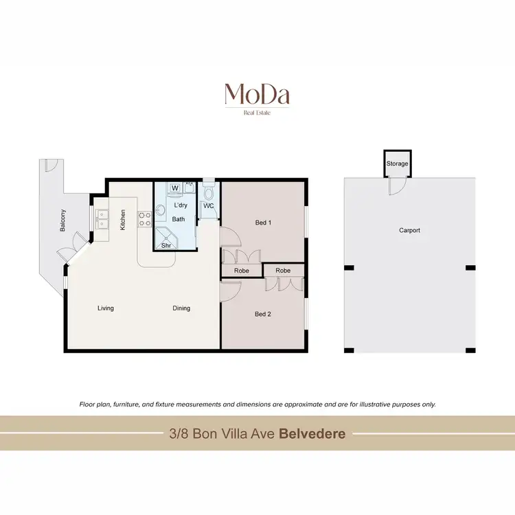 Floorplan of Homely unit listing, 3/8 Bon Villa Avenue, Belvedere QLD 4860