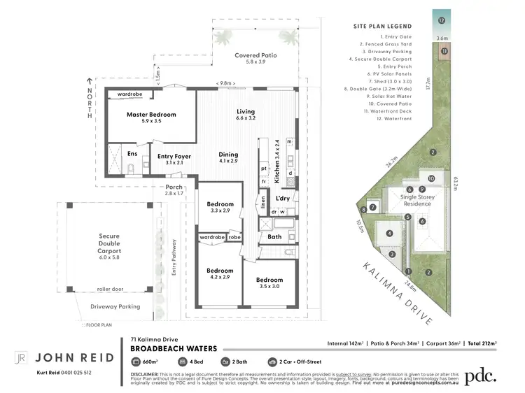 Floorplan of Homely house listing, 71 Kalimna Drive, Broadbeach Waters QLD 4218