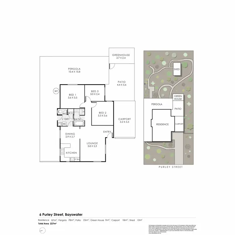 Floorplan of Homely house listing, 6 Purley Street, Bayswater WA 6053