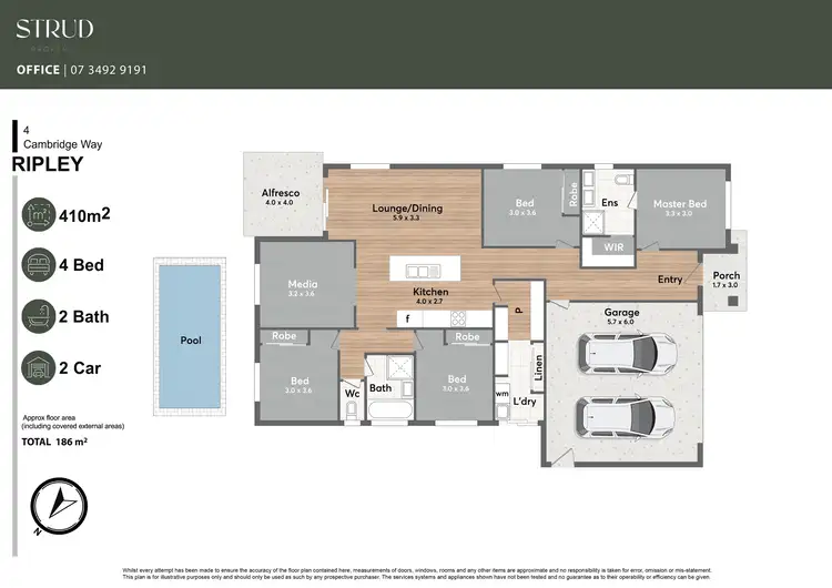 Floorplan of Homely house listing, 4 Cambridge Way, Ripley QLD 4306