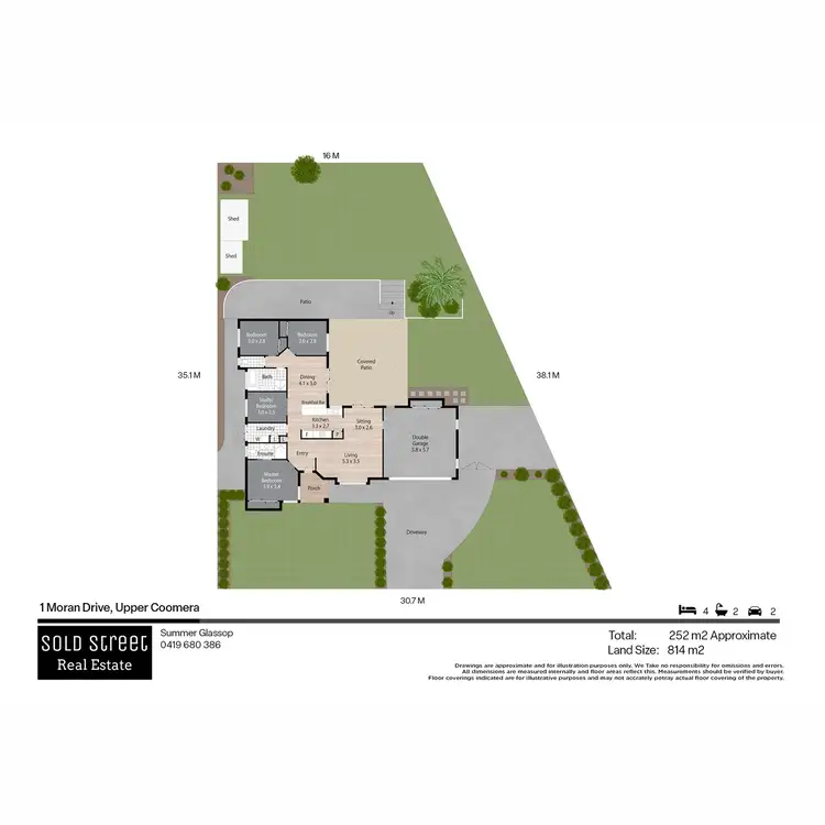 Floorplan of Homely house listing, 1 Moran Drive, Upper Coomera QLD 4209