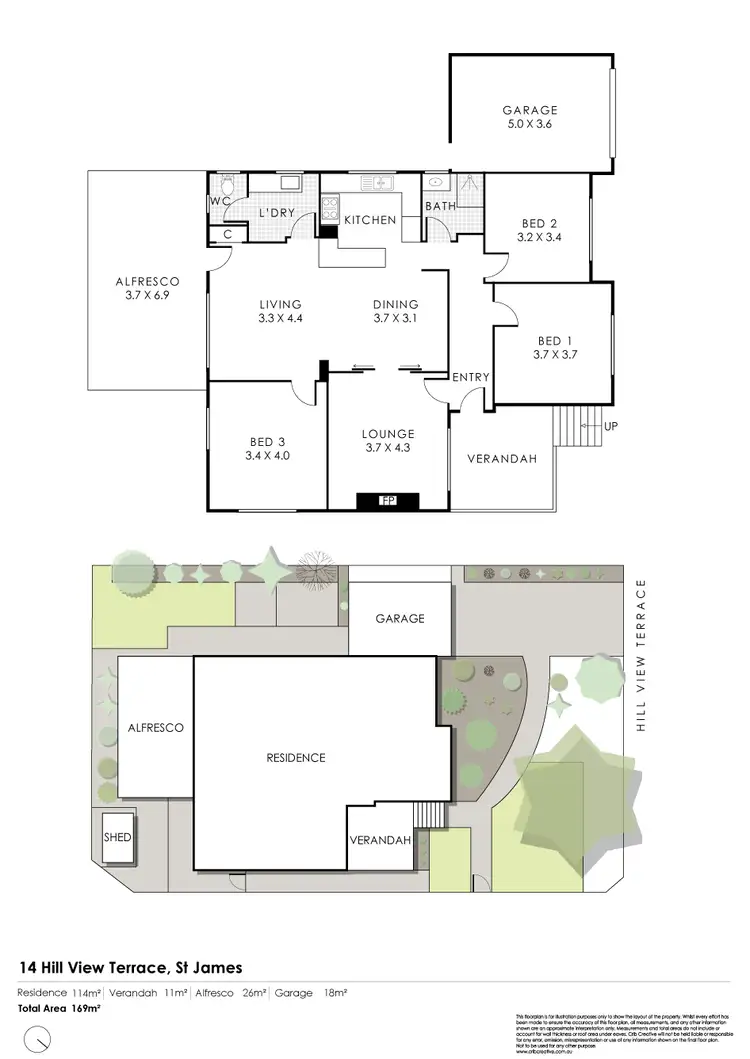 Floorplan of Homely house listing, 14 Hill View Terrace, St James WA 6102
